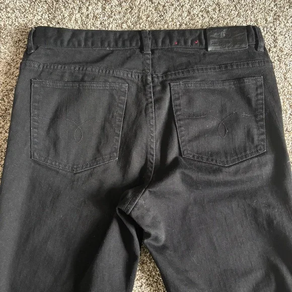 Ralph Lauren Jeans Co Women 12P Black Denim Stretch Petite Classic Casual Pants - Picture 5 of 10